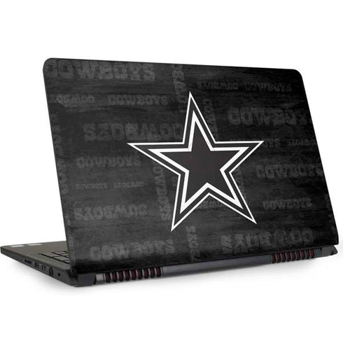 NFL Dallas Cowboys Black & White Dell Inspiron Skin